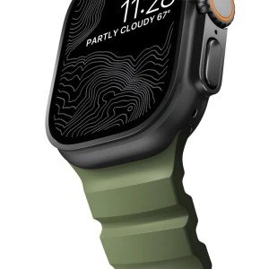 Ремешок Nomad Rocky Point Band для Apple Watch, Black Finish 44/45/46/49mm Forest