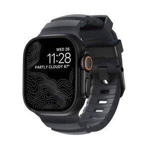 Ремешок Nomad Rocky Point Band для Apple Watch, Black Finish 44/45/46/49mm Storm
