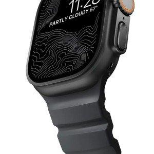 Ремешок Nomad Rocky Point Band для Apple Watch, Black Finish 44/45/46/49mm Storm