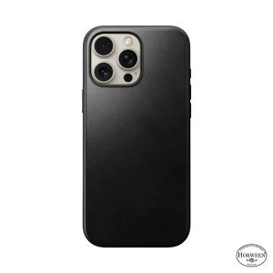 Чехол Nomad Modern Leather Horween для iPhone 16 Pro 6.3" MagSafe Black
