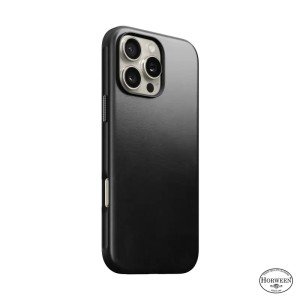 Чехол Nomad Modern Leather Horween для iPhone 16 Pro 6.3" MagSafe Black