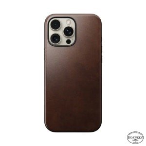 Чехол Nomad Modern Leather Horween для iPhone 16 Pro Max 6.9" MagSafe Rustic Brown