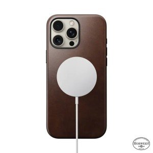 Чехол Nomad Modern Leather Horween для iPhone 16 Pro Max 6.9" MagSafe Rustic Brown