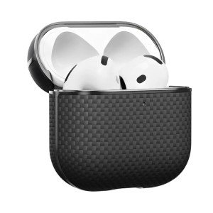 Чехол Pitaka Aramid Fiber Case для AirPods 4 (MagSafe) Black/Gray 1500D