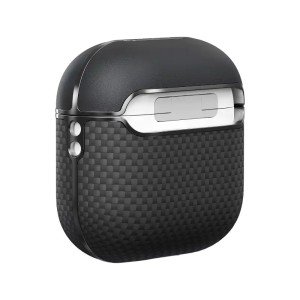 Чехол Pitaka Aramid Fiber Case для AirPods 4 (MagSafe) Black/Gray 1500D