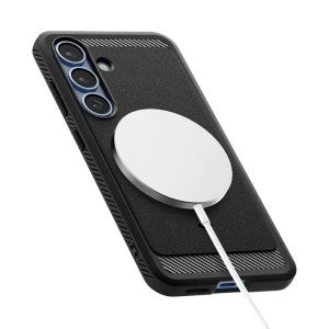 Чехол Spigen Rugged Armor (MagFit) для Samsung Galaxy S25 Matte Black