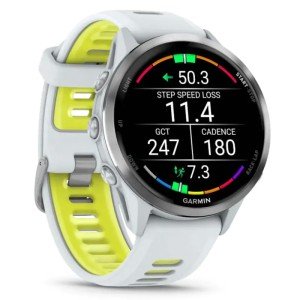 Умные часы Garmin Forerunner 970 Titanium with Whitestone Case and Whitestone/Translucent Amp Yellow Band (010-02969-11)