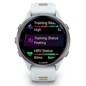Умные часы Garmin Forerunner 970 Titanium with Whitestone Case and Whitestone/Translucent Amp Yellow Band (010-02969-11)