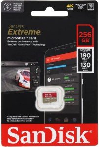Карта памяти SanDisk Extreme MicroSDXC 256GB A2 UHS-I U3, (SND-SDSQXAV256G-GN) Карта памяти SanDisk Extreme MicroSDXC 256GB A2 UHS-I U3, (SND-SDSQXAV256G-GN)