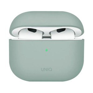 Чехол Uniq Lino Liquid Silicone для Airpods 4 Green