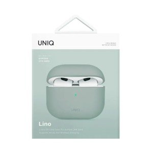 Чехол Uniq Lino Liquid Silicone для Airpods 4 Green