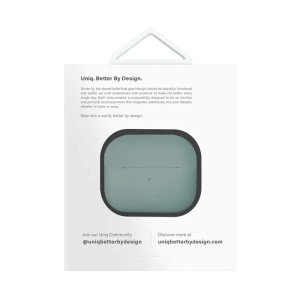 Чехол Uniq Lino Liquid Silicone для Airpods 4 Green