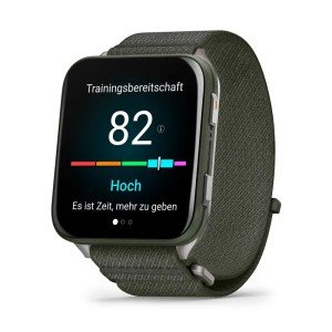 Garmin Venu X1 Мох с титановой задней крышкой и зеленым нейлоновым ремешком ComfortFit Garmin Venu X1 Мох с титановой задней крышкой и зеленым нейлоновым ремешком ComfortFit