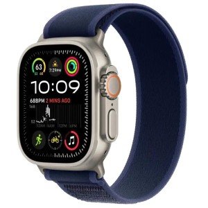 Умные часы Apple Watch Ultra 2 GPS + Cellular, 49mm Natural Titanium Case with Blue Trail Loop - M/L Умные часы Apple Watch Ultra 2 GPS + Cellular, 49mm Natural Titanium Case with Blue Trail Loop - M/L