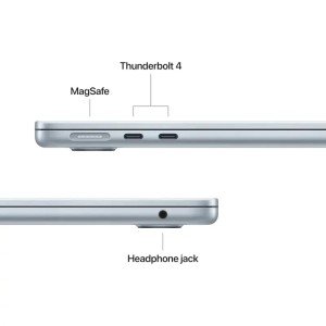 Ноутбук Apple MacBook Air 13 2025 M4 (13.6/2560x1664/24GB/1TB SSD/Apple graphics 8-core) Sky Blue (Z1H8000VH)
