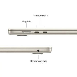 Ноутбук Apple MacBook Air 15 2025 M4 (15.3/2880x1864/32GB/1TB SSD/Apple graphics 10-core) Starlight (Z1DF000P7)