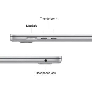 Ноутбук Apple MacBook Air 15 2025 M4 (15.3/2880x1864/24GB/1TB SSD/Apple graphics 10-core) Silver (Z1H0000MZ)