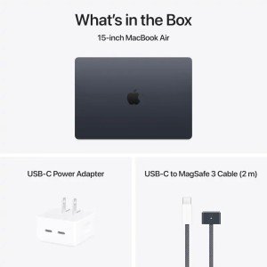 Ноутбук Apple MacBook Air 15 2025 M4 (15.3/2880x1864/24GB/1TB SSD/Apple graphics 10-core) Midnight (Z1H2000NQ)
