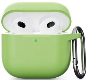 Силиконовый защитный чехол для AirPods 4, светло-зелёный (Matcha green) Силиконовый защитный чехол для AirPods 4, светло-зелёный (Matcha green)