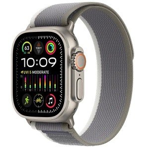 Умные часы Apple Watch Ultra 2 GPS + Cellular, 49mm Titanium Case with Green/Grey Trail Loop - S/M Умные часы Apple Watch Ultra 2 GPS + Cellular, 49mm Titanium Case with Green/Grey Trail Loop - S/M