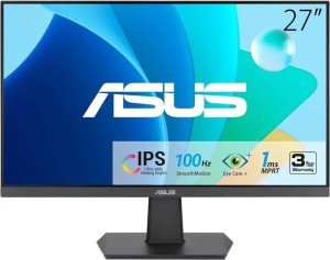 Монитор ASUS 27" VA27EHF IPS 1920x1080 1ms (MPRT) 250cd 100Hz HDMI Black; 90LM0550-B04170