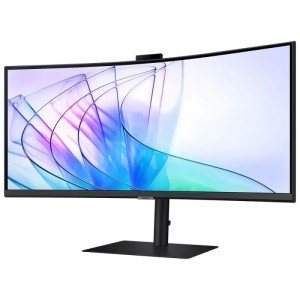 Монитор SAMSUNG 34 SAMSUNG S34C650VAI Black (VA, 3440x1440, HDMI+DP+Type C, USB Hub, 5 ms, 178°/178°, 350 cd/m, 3000:1, 100Hz, MM, Camera, Curved
