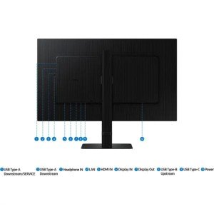 Монитор Samsung 27" S27D604UAIXCI Quad 2K (1440p) IPS LED черный