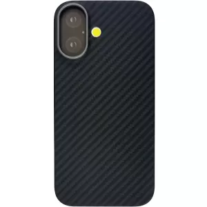 Карбоновый чехол для iPhone 16 KZDOO черный Карбоновый чехол для iPhone 16 KZDOO черный