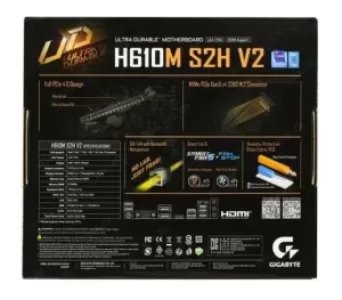 Материнская плата H610 S1700 MATX H610M S2H V2 GIGABYTE