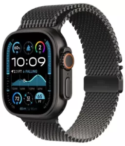 Часы Apple Watch Ultra 2 GPS + Cellular 49mm Black Titanium Case/With Black Milanese Loop L Часы Apple Watch Ultra 2 GPS + Cellular 49mm Black Titanium Case/With Black Milanese Loop L