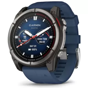 Умные часы Garmin Quatix 8 51mm Amoled Sapphire Titanium Grey with Blue Band (010-02905-91)