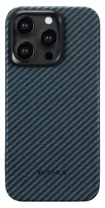 Чехол Pitaka MagEZ Case 4 для iPhone 15 Pro Max (6.7"), черно-синий, кевлар (арамид)1500D KI1508PM Чехол Pitaka MagEZ Case 4 для iPhone 15 Pro Max (6.7"), черно-синий, кевлар (арамид)1500D KI1508PM