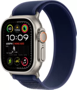 Apple Watch Ultra 2 (2024) 49mm Natural Titanium Case with Blue Trail Loop (M/L) Apple Watch Ultra 2 (2024) 49mm Natural Titanium Case with Blue Trail Loop (M/L)