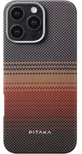 Чехол PITAKA Tactile Woven case для iPhone 16 Pro, Sunset (KI1601SU) Чехол PITAKA Tactile Woven case для iPhone 16 Pro, Sunset (KI1601SU)