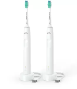 Электрическая зубная щетка Philips Sonicare 3100 (HX3675/13) White (Белый) 2шт Электрическая зубная щетка Philips Sonicare 3100 (HX3675/13) White (Белый) 2шт