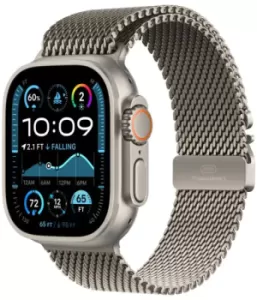 Часы Apple Watch Ultra 2 GPS + Cellular 49mm Natural Titanium Case/With Natural Milanese Loop L Часы Apple Watch Ultra 2 GPS + Cellular 49mm Natural Titanium Case/With Natural Milanese Loop L