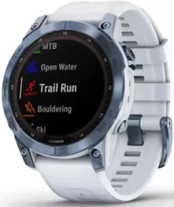 Умные часы Garmin Fenix 7 Sapphire Solar 47 мм NFC, титановый синий минерал Умные часы Garmin Fenix 7 Sapphire Solar 47 мм NFC, титановый синий минерал