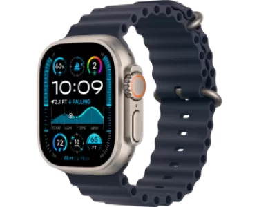 Apple Watch Ultra 2 (2024) GPS + Cellular 49 mm Natural Titanium Case with Navy Ocean Band Apple Watch Ultra 2 (2024) GPS + Cellular 49 mm Natural Titanium Case with Navy Ocean Band
