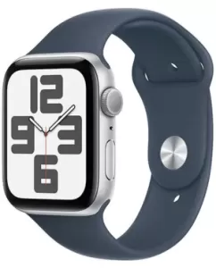 Умные часы Apple Watch Series SE Gen 2 2023 44 мм Aluminium Case GPS, Silver/Storm Blue Sport Band Умные часы Apple Watch Series SE Gen 2 2023 44 мм Aluminium Case GPS, Silver/Storm Blue Sport Band