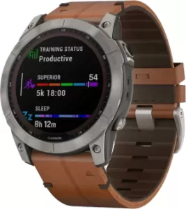 Garmin Fenix 7X Sapphire Solar Leather (Цвет: Black Brown) Garmin Fenix 7X Sapphire Solar Leather (Цвет: Black Brown)