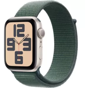 Умные часы Apple Watch Series SE Gen 2 40 мм Starlight Aluminum Case with Lake Green Sport Loop, зеленый Умные часы Apple Watch Series SE Gen 2 40 мм Starlight Aluminum Case with Lake Green Sport Loop, зеленый