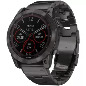 Умные часы Garmin Fenix 7X Pro, Sapphire Solar Titanium Band, угольно-серый (0100277830) Умные часы Garmin Fenix 7X Pro, Sapphire Solar Titanium Band, угольно-серый (0100277830)