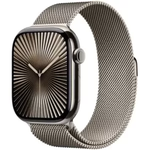 Умные часы Apple Watch Series 10 42 мм из титана натурального цвета, миланский сетчатый браслет натурального цвета Умные часы Apple Watch Series 10 42 мм из титана натурального цвета, миланский сетчатый браслет натурального цвета