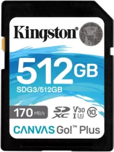 Карта памяти Kingston SDXC 512Gb Class 10 SDG3/512GB Карта памяти Kingston SDXC 512Gb Class 10 SDG3/512GB