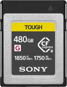 Карта памяти Sony CEB-G480T CFexpress Type B TOUGH 480 GB Карта памяти Sony CEB-G480T CFexpress Type B TOUGH 480 GB