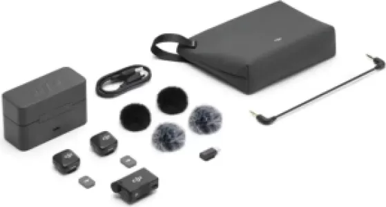 Беспроводной Микрофон DJI Mic Mini (2 TX + 1 RX + Charging Case), черный Беспроводной Микрофон DJI Mic Mini (2 TX + 1 RX + Charging Case), черный