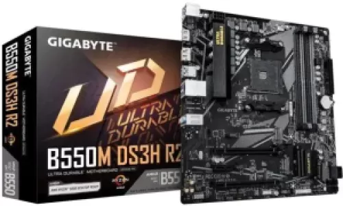 Материнская плата AMD B550 SAM4 MATX B550M DS3H R2 GIGABYTE