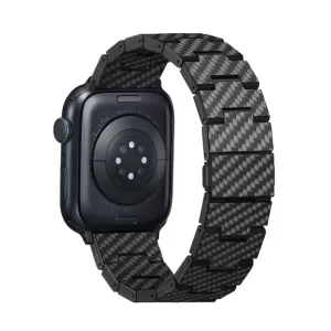 Ремешок Pitaka Apple Watch серия Retro для Apple Watch Для всех размеров часов, чёрно/серый (полоска) 38/40/41/42mm 44/45/46/49mm