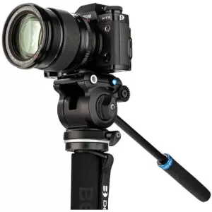 Benro A38FDS2PRO монопод Classic с видеоголовой/алюминиевый с клипсами