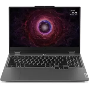 Ноутбук Lenovo LOQ 15ARP9, 15.6" (1920x1080) IPS 144 Гц/AMD Ryzen 7 7435HS/16 ГБ DDR5/1024 ГБ SSD/NVIDIA GeForce RTX 4060 для ноутбуков (8 Гб)/Без системы, Серый (83JC005HRK)